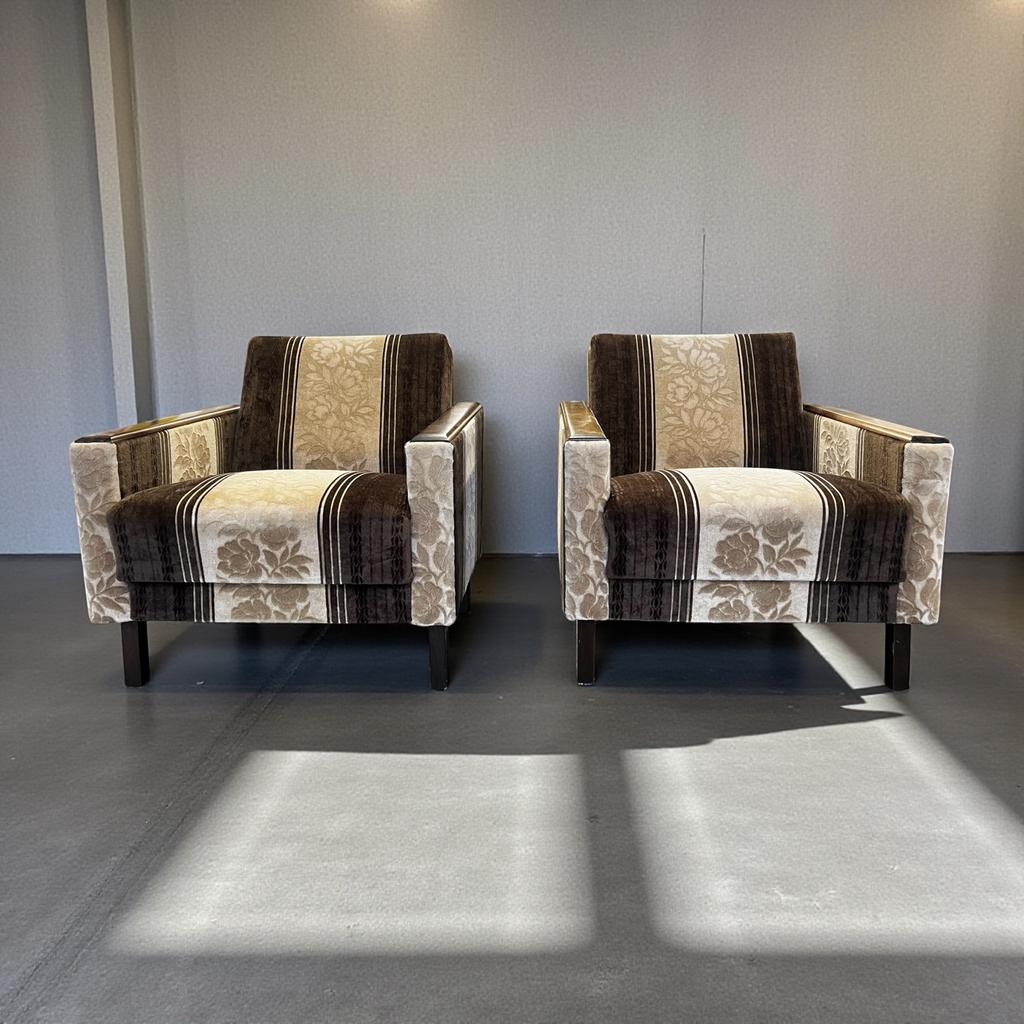 Ensemble de 2 fauteuils/sièges/sièges monoplaces vintage, Enlèvement ou Envoi