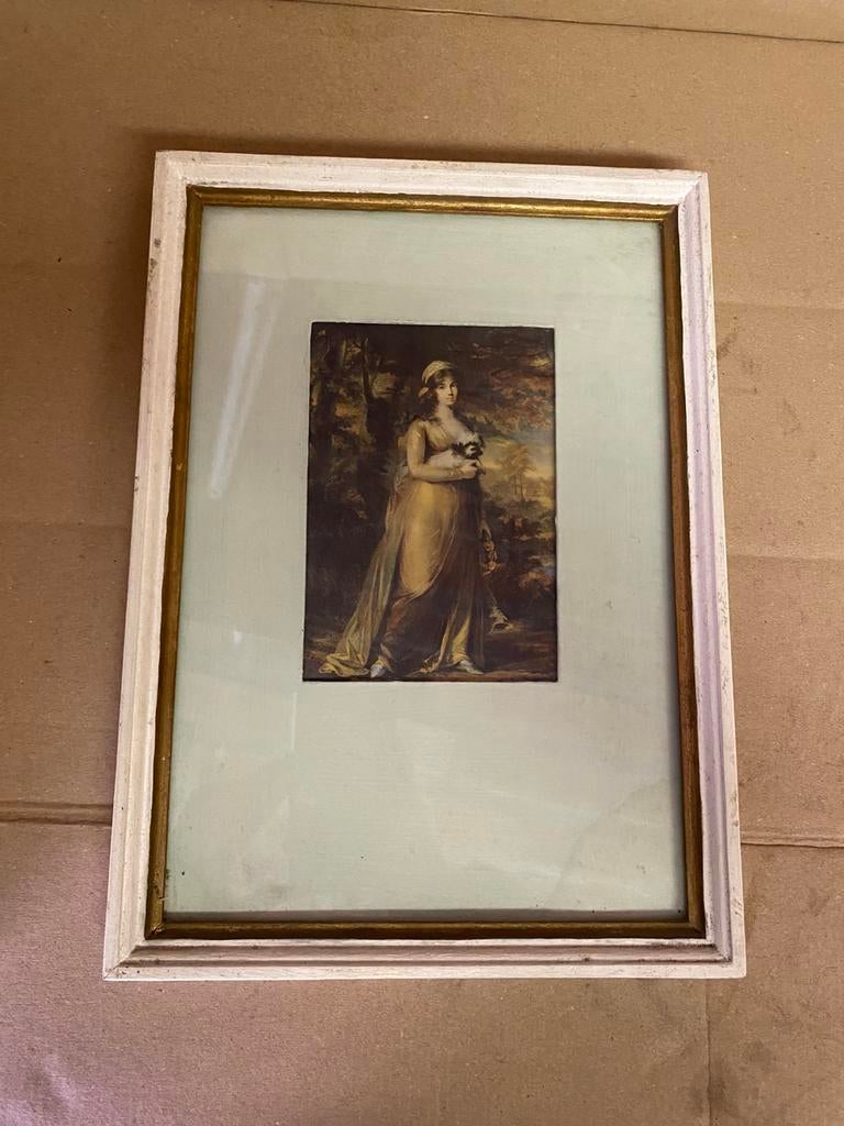 Kader vrouw met hond, Antiek en Kunst, Ophalen