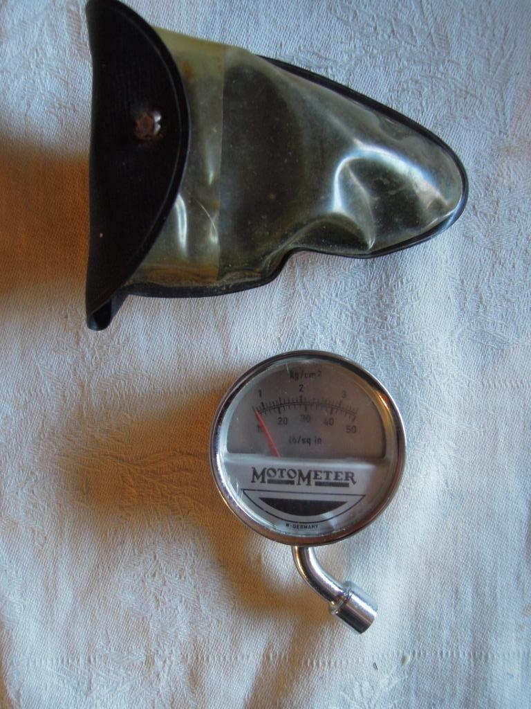 1950 - 1960 compressiemeter vintage motometer kg/cm, Ophalen of Verzenden, Gebruikt