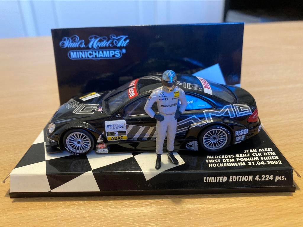 Mercedes CLK AMG 2002 J. Alesi Minichamps 1:43, Enlèvement ou Envoi, Comme neuf