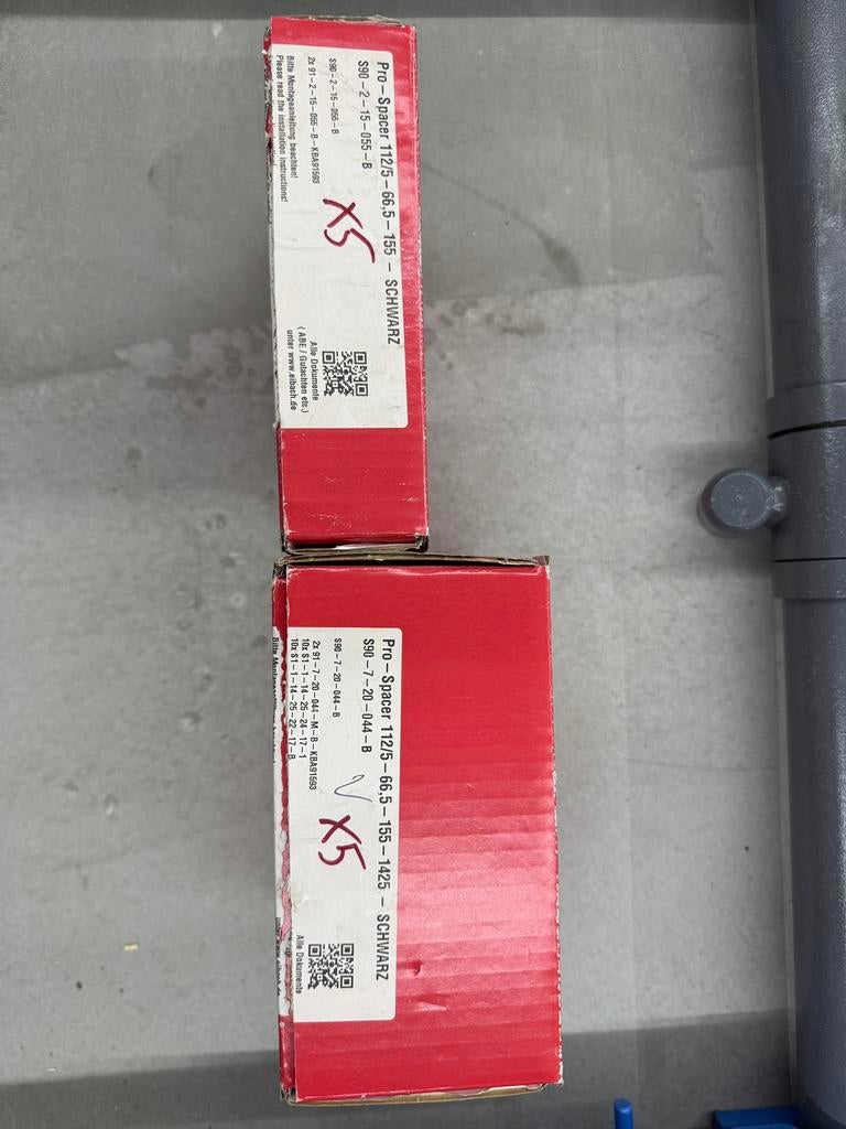 X5 spacers eibach 2x15mm en 2x20mm zwart, Auto-onderdelen, Banden en Velgen, Ophalen