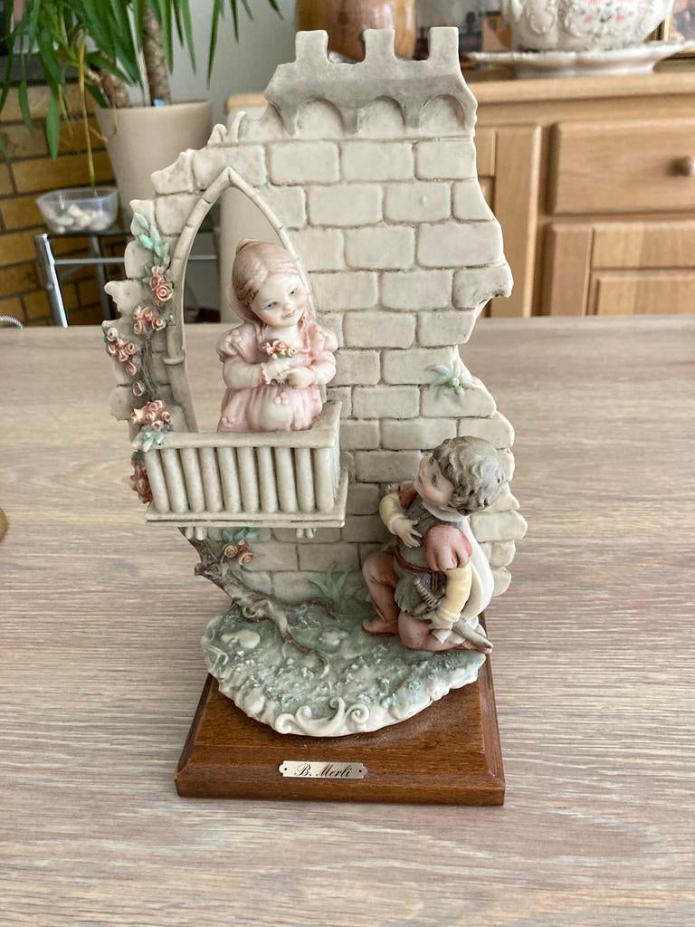 Vintage 1983 Florence Capodimonte Romeo en Julia. B. Merli., Antiek en Kunst, Ophalen of Verzenden