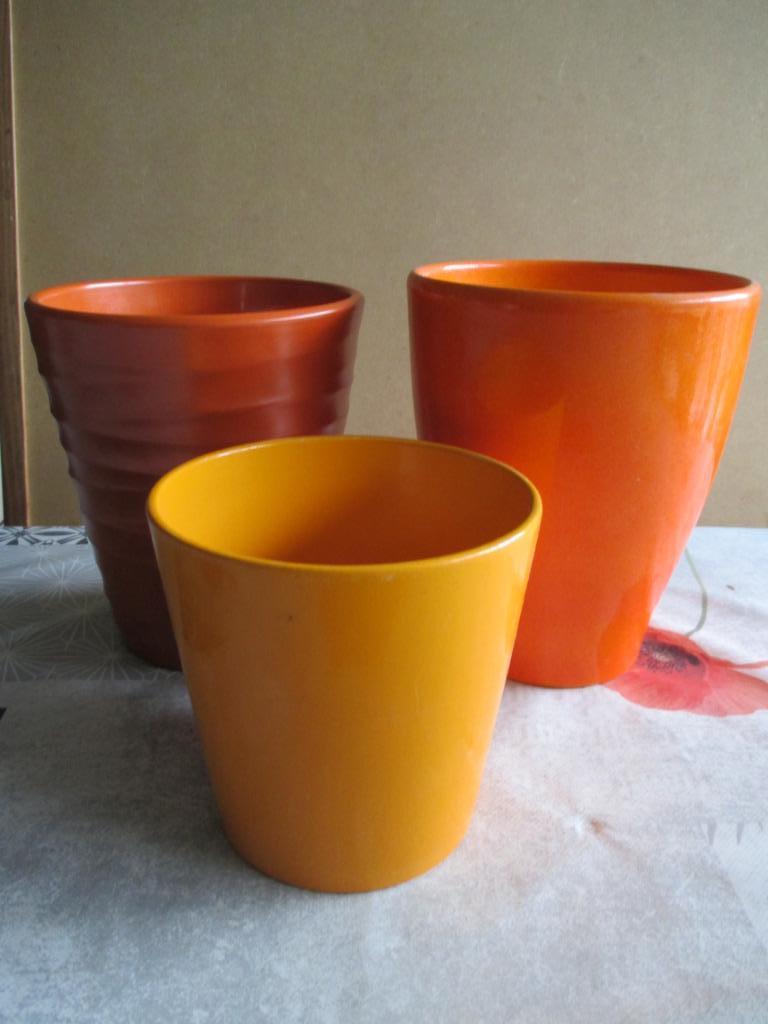 bloempotten oranje, Ophalen of Verzenden, Overige soorten