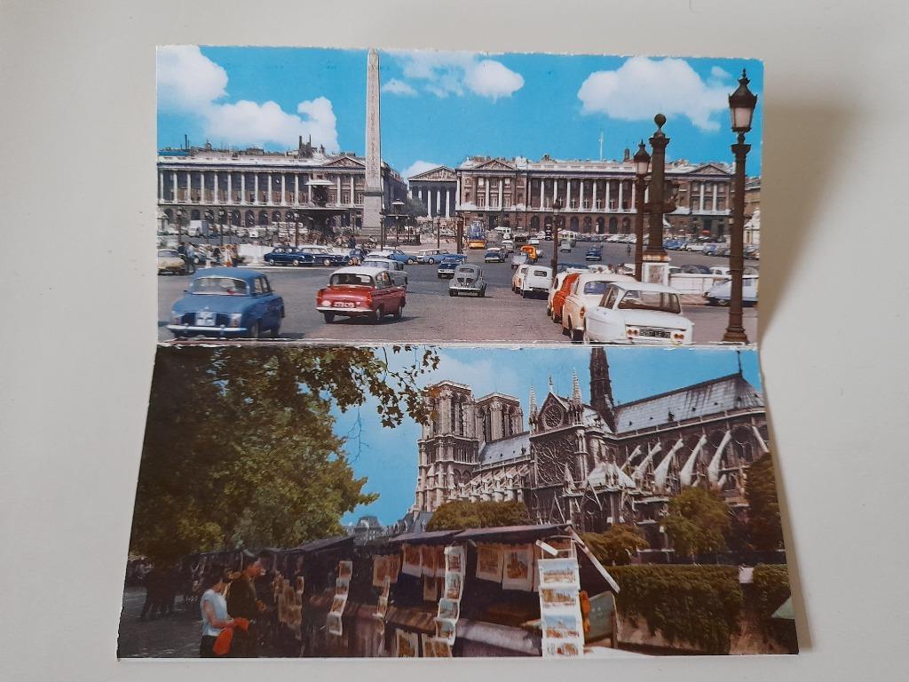 Postkaarten Parijs - Notre Dame en Place de la Concorde, Ophalen of Verzenden, 1960 tot 1980, Ongelopen, Frankrijk