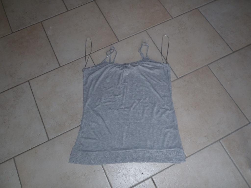 t-shirt gris à bretelles taille XL, Clockhouse, Enlèvement ou Envoi, Comme neuf, Gris