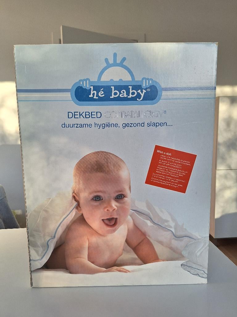 Kinderdekbed, merk hé baby, 100 x 135 cm, Kinderen en Baby's, Ophalen, Zo goed als nieuw, Deken of Dekbed