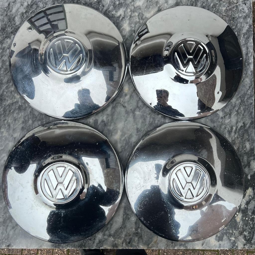 Couvre-jantes chromés VW 66-67 Ghia Beetle Type 3 62-65, Enlèvement ou Envoi, Utilisé