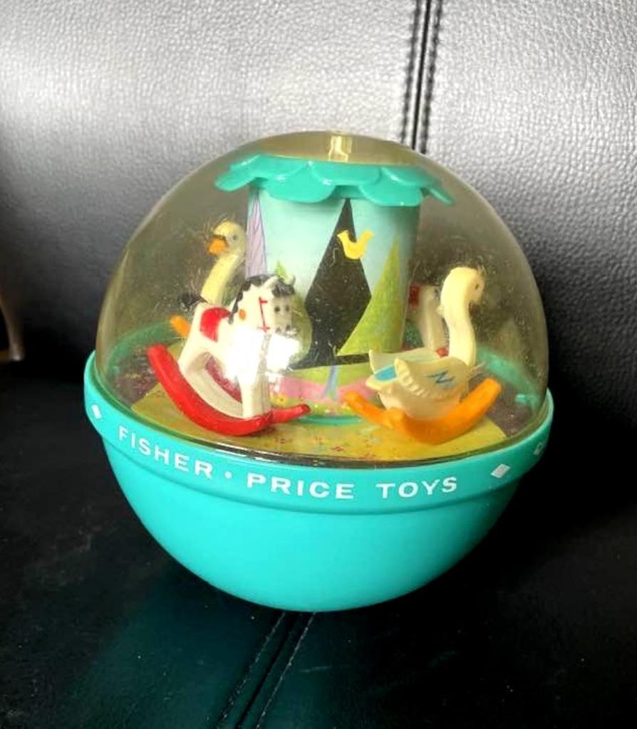 Fisher Price Roly Poly Chime Ball 1972 - collectie, Ophalen, Gebruikt, Duw- of Trekspeelgoed, Met geluid