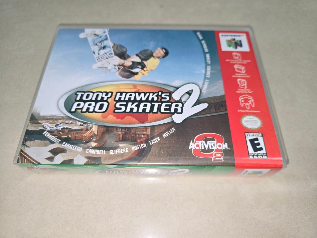 Tony Hawk's Pro Skater 2 N64 Game Case, Envoi, Comme neuf