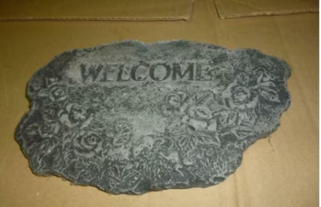 stenen welkomstbord, Ophalen of Verzenden, Gebruikt
