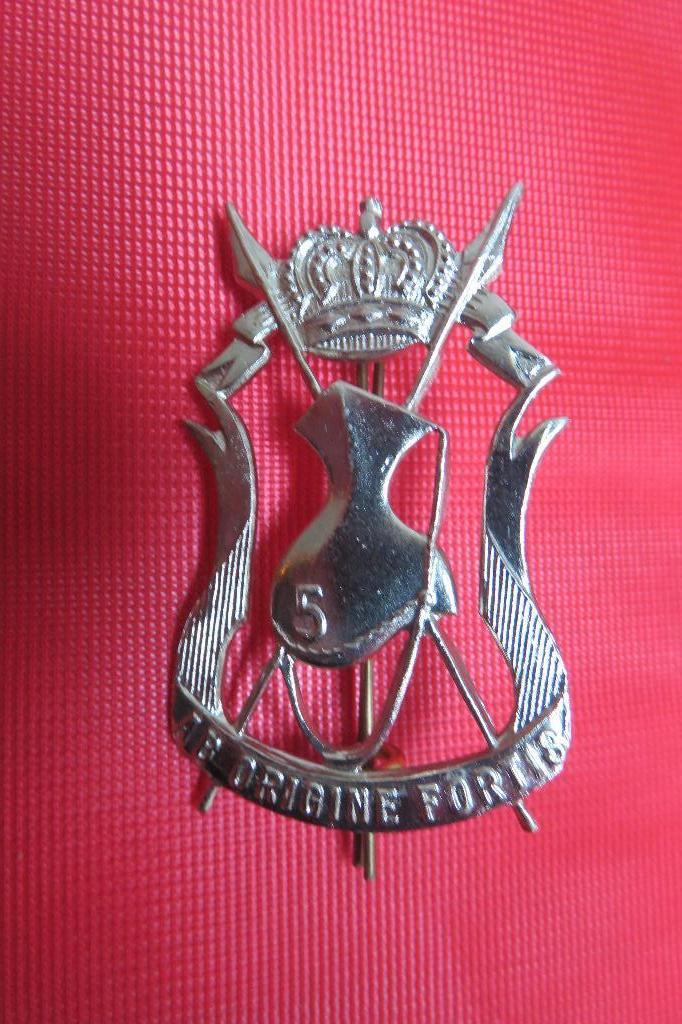 Baretinsigne: 5de Lansiers, Ophalen of Verzenden, Landmacht, Embleem of Badge