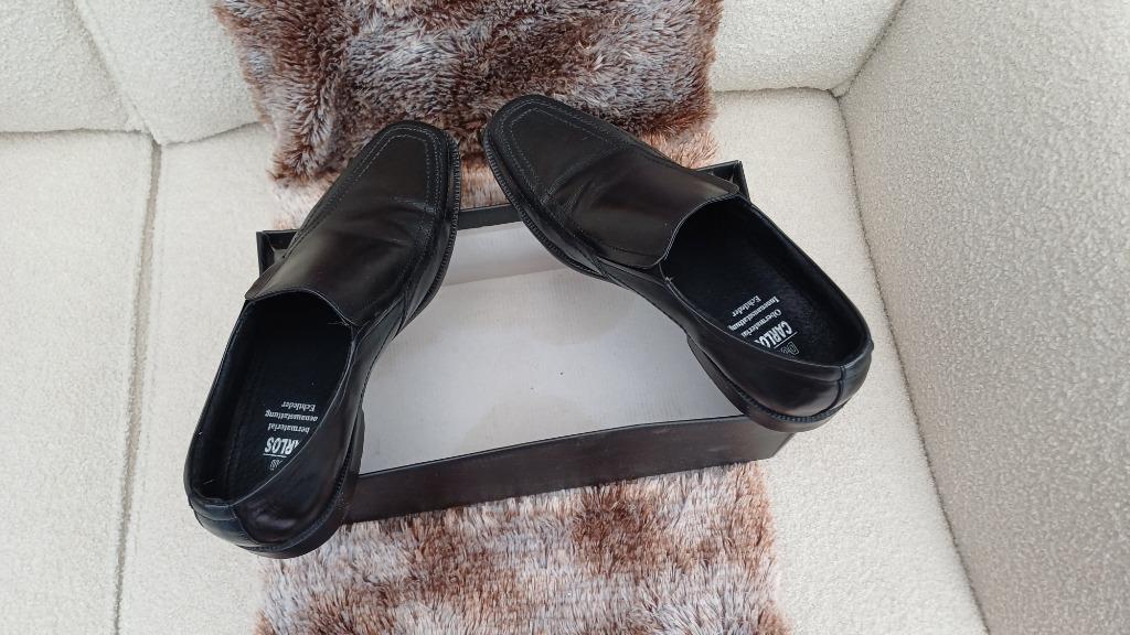 MOOIE ZWARTE GEKLEDE SCHOEN MAAT 43, Kleding | Heren, Schoenen, Ophalen, Zwart, Overige typen, Zo goed als nieuw