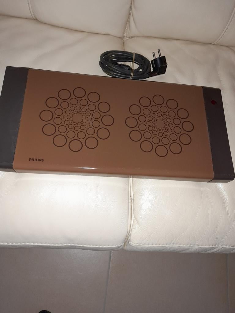 Chauffe-plat électrique Philips. Brun avec dessins., Enlèvement ou Envoi, Utilisé