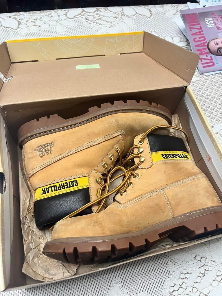 Caterpillar work boots, Vêtements | Hommes, Chaussures, Bottes, Comme neuf, Brun, Enlèvement