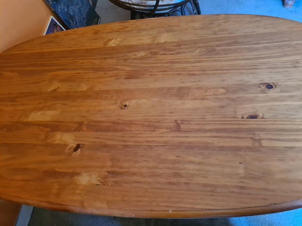 Table ovale en pin, Enlèvement, Utilisé, Ovale, Pin
