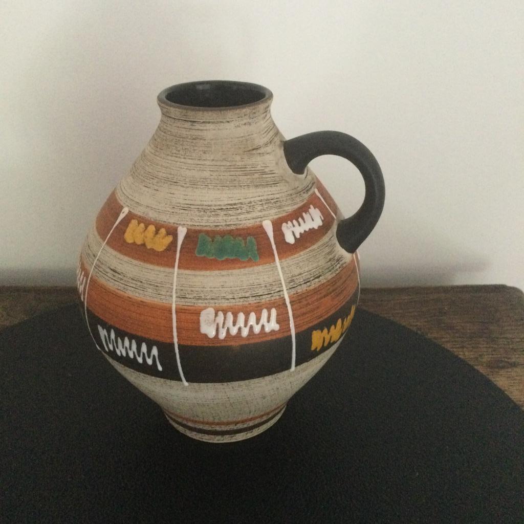 Jasba keramiek vaas/kan genummerd 650-17, Antiek en Kunst, Antiek | Keramiek en Aardewerk, Ophalen of Verzenden