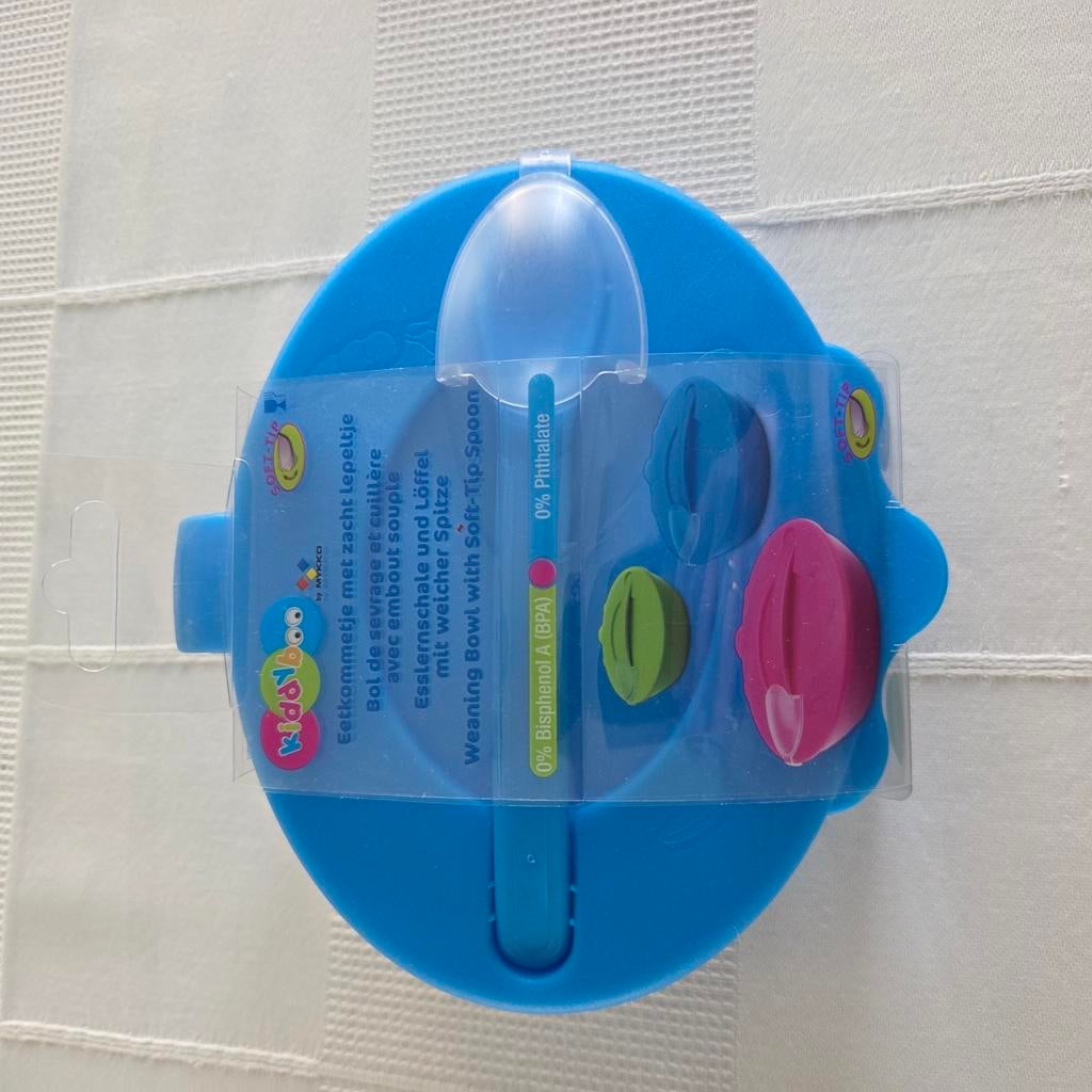 Nieuw eetpotje met lepel voor baby, Kinderen en Baby's, Ophalen, Nieuw