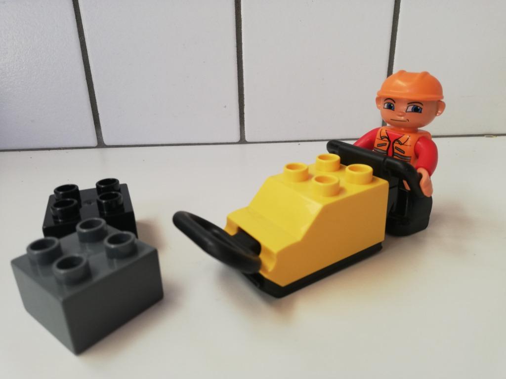 Duplo 4661 stratenmaker met trilplaat, Ophalen of Verzenden, Complete set, Duplo