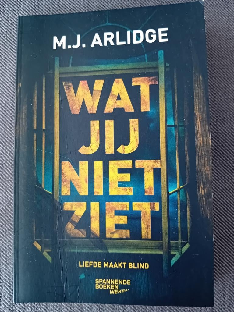 M.J. Arlidge - Wat jij niet ziet, Ophalen of Verzenden, Zo goed als nieuw, M.J. Arlidge