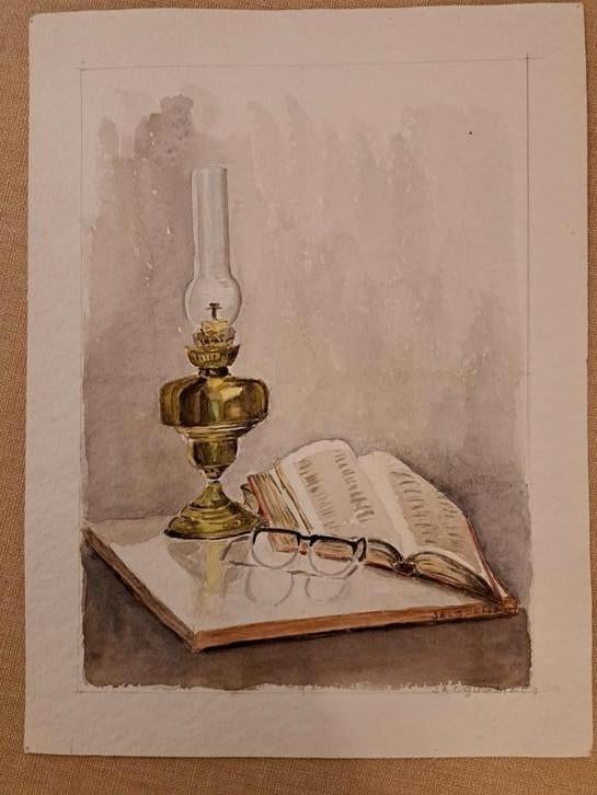 aquarelle, J.PAULHAN, LIVRE, Antiquités & Art, Enlèvement