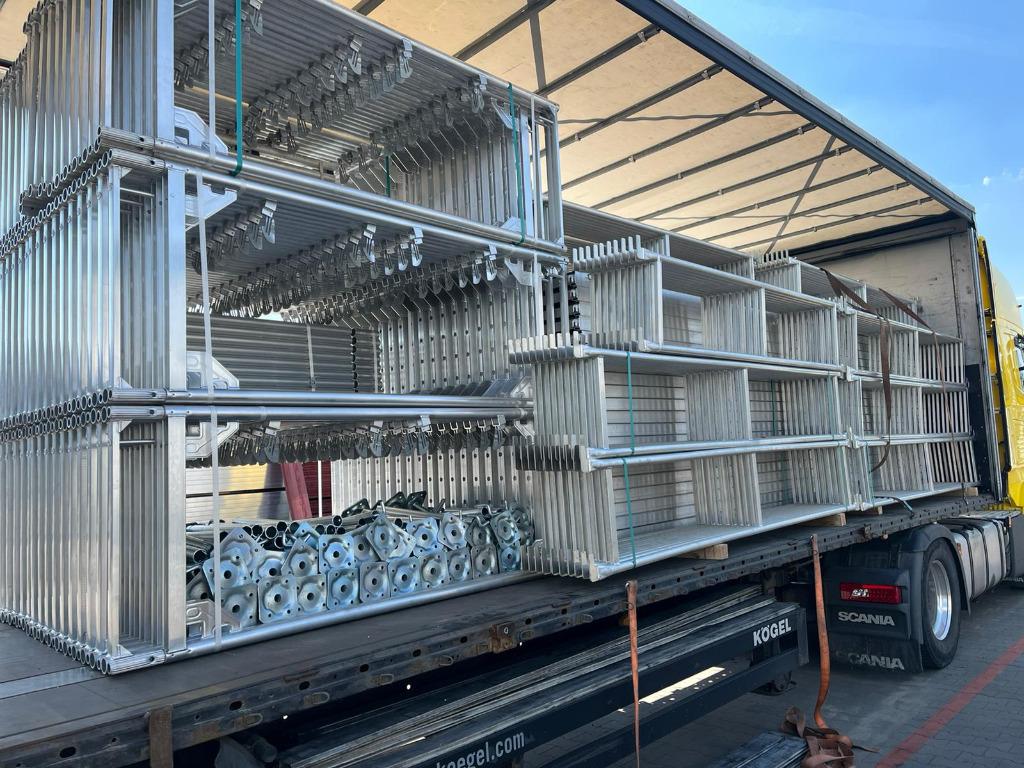 Alu Steiger Baumann | 750 m² | Nieuw, Doe-het-zelf en Bouw, Verzenden, Nieuw, Gevelsteiger, 5 meter of hoger