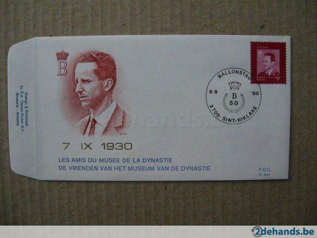 FDC F.D.C. gewoon 1980 nr 1986 stempel Sint-Niklaas, Postzegels en Munten