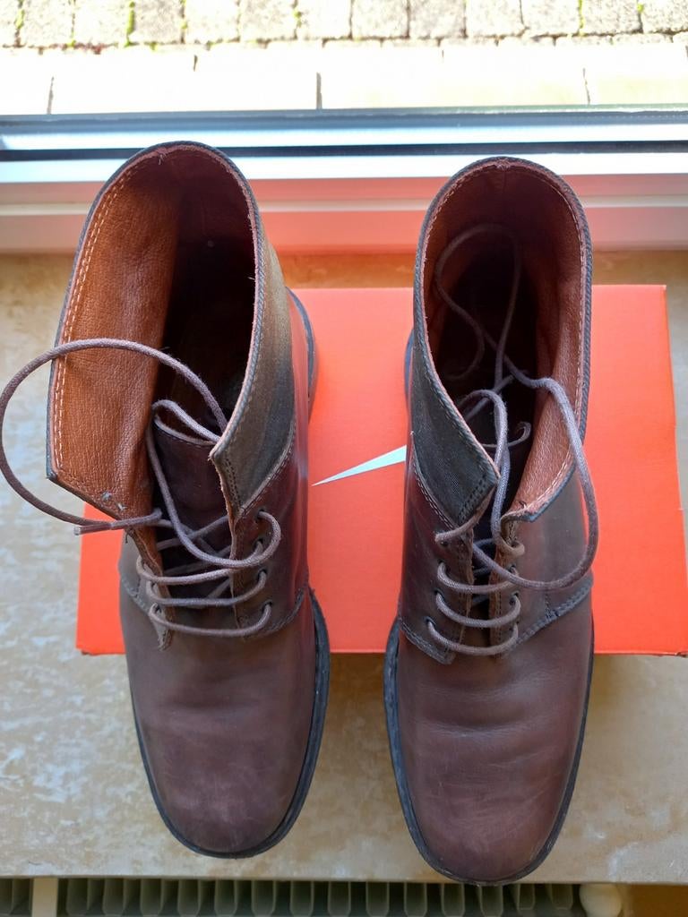 Lederen boots, Bruin, Ophalen of Verzenden, Zo goed als nieuw, J.Houben