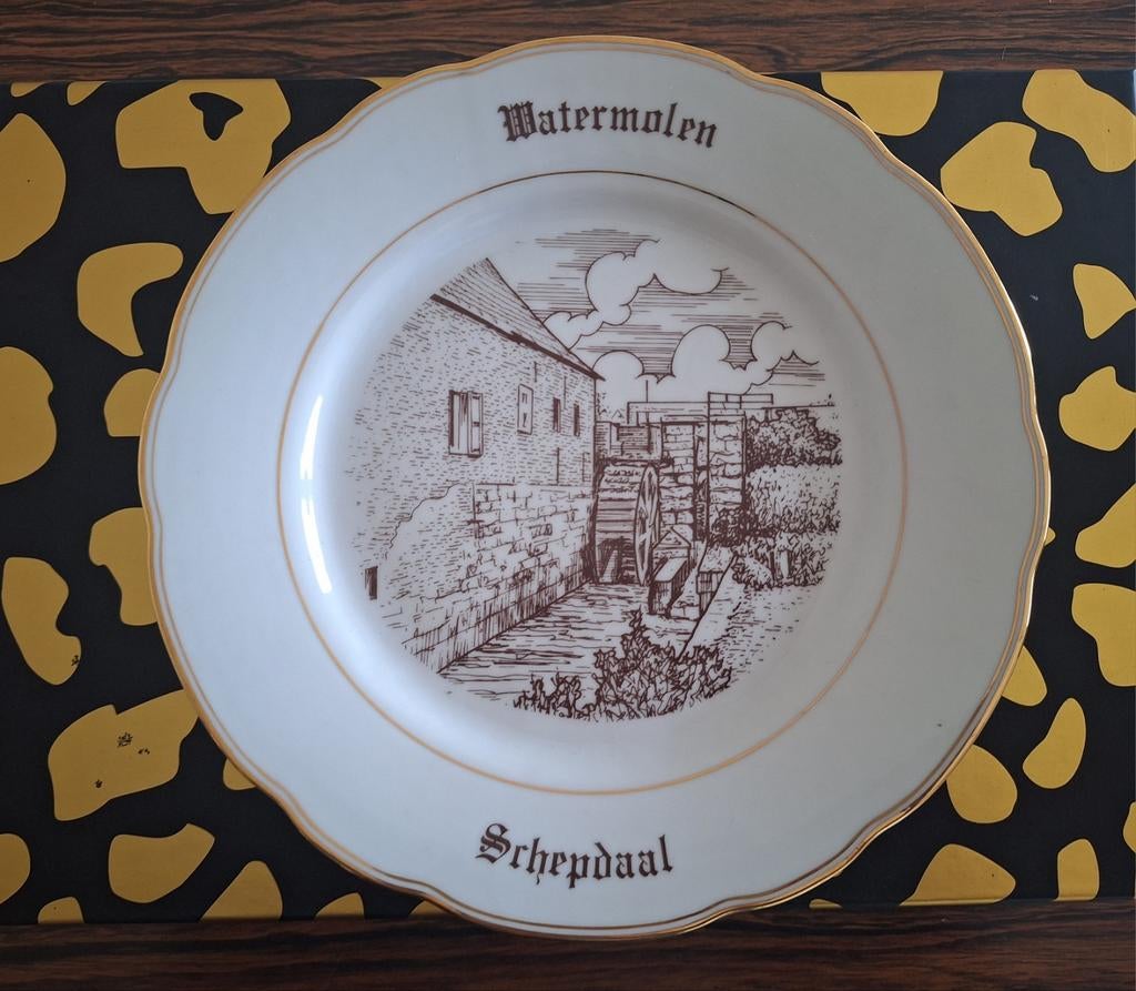 Wandbord bord Watermolen Schepdaal Dilbeek Pede, Antiek en Kunst, Ophalen of Verzenden
