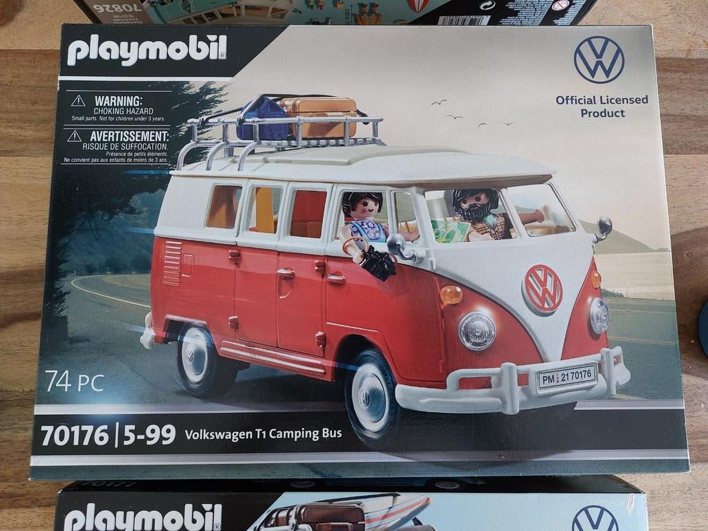set playmobil vw kever vw bus, Ophalen of Verzenden, Nieuw