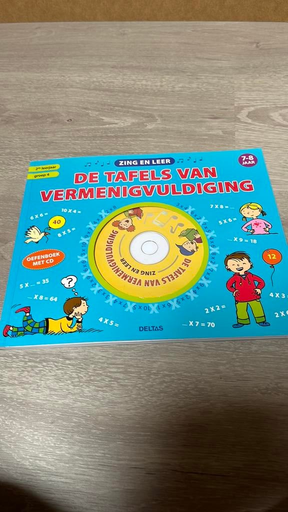 Zing en leer de tafels van vermenigvuldiging met CD, Ophalen of Verzenden