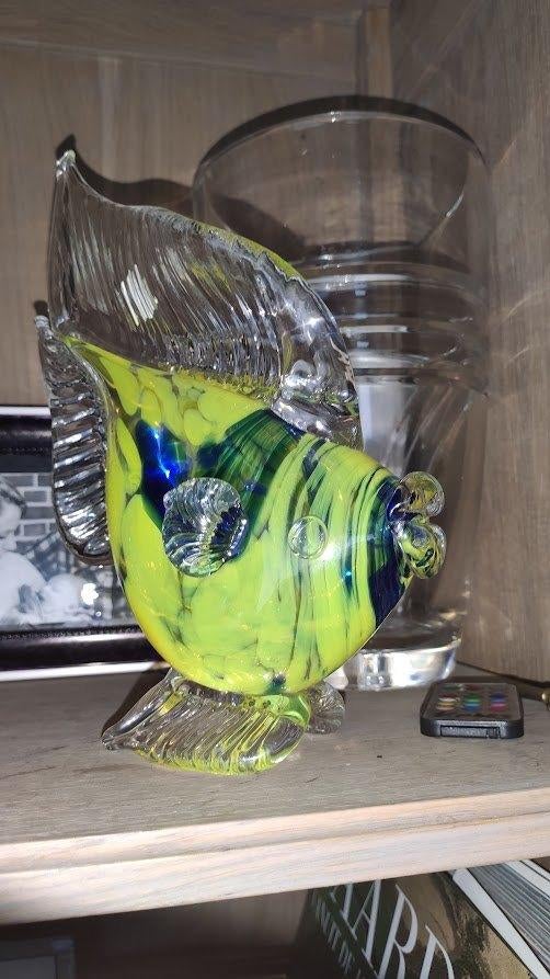 schitterende bohemian kristal vissen prachtige serie 5 stuks, Antiek en Kunst, Antiek | Glaswerk en Kristal, Ophalen of Verzenden