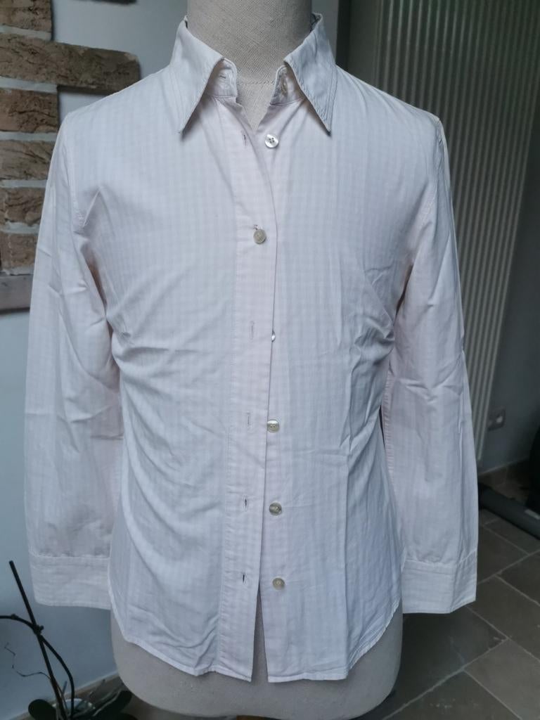 Heel mooie geruite bloes van Marc O Polo, Kleding | Dames, Ophalen of Verzenden, Zo goed als nieuw, Maat 38/40 (M), Wit