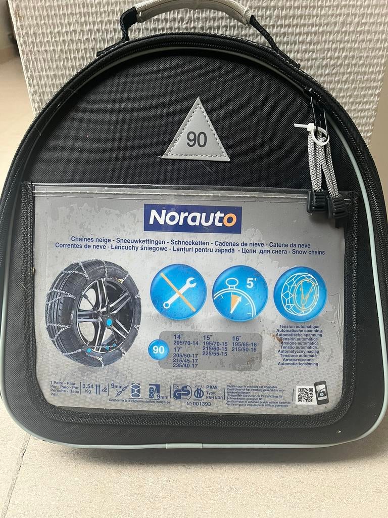 Nieuwe sneeuwkettingen, Norauto, 90, 9mm, Enlèvement, Neuf