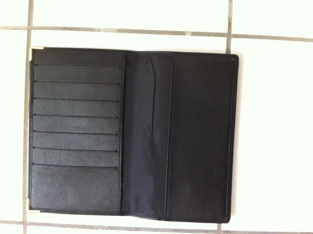 Zwart leren etui voor meerdere kaarten (7) voor heren, Ophalen of Verzenden, Nieuw, Zwart, Leder