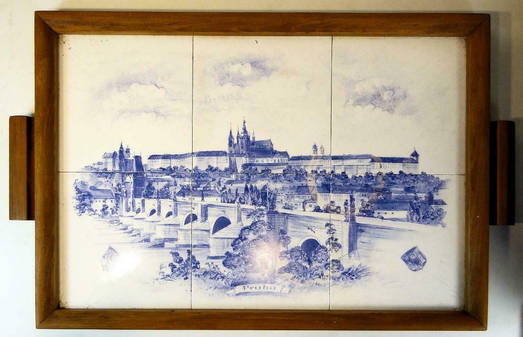 Dienblad / Serveerblad Praha Praag, Ophalen of Verzenden, Hout