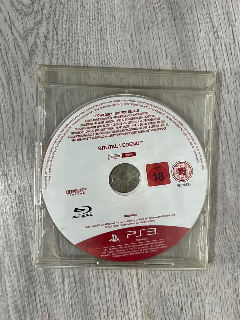 Brutal Legends PS3, Ophalen of Verzenden, Zo goed als nieuw
