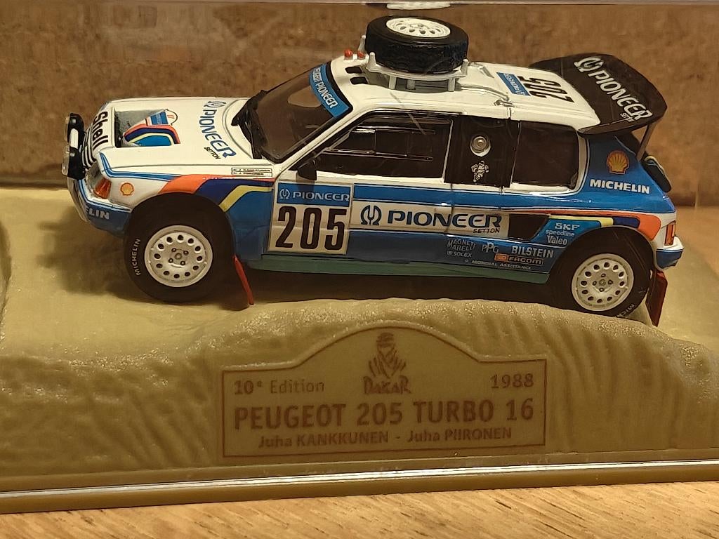 PEUGEOT 205 TURBO 16 - RALLYE DE PARIS - DAKAR 1988, Enlèvement ou Envoi, Neuf, Voiture, Norev