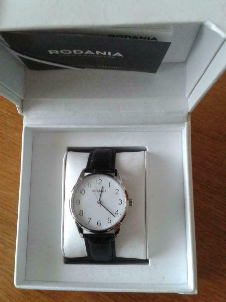 Rodania Herenhorloge nieuw, Handtassen en Accessoires, Overige merken, Leer, Polshorloge, Nieuw