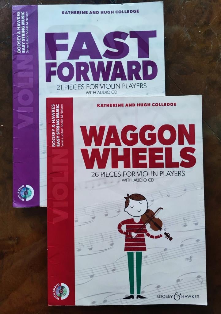 2 Viool boekjes vr beginners incl cd, Ophalen of Verzenden, Gebruikt, Les of Cursus, Viool of Altviool