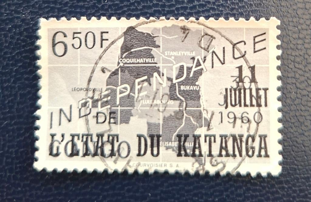Timbre Katanga OBP 47, Timbres & Monnaies, Enlèvement ou Envoi