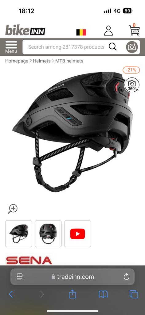 Casque vélo Sena M1Evo, Enlèvement ou Envoi, Neuf, Large, Sena