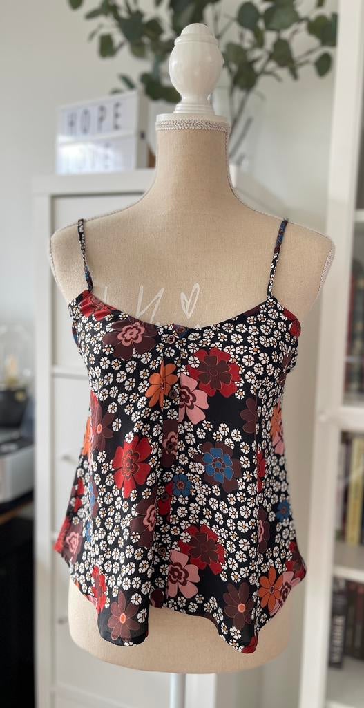 Top rétro Seven Sisters t.XS, Kleding | Dames, Bruin, Seven Sisters, Zo goed als nieuw, Zonder mouw