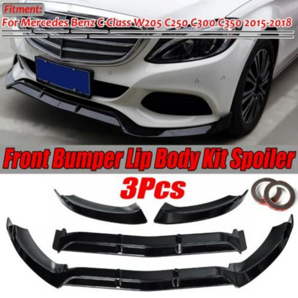 Frontspoiler W205 | C205 | MB CLASSE | 14-18 | full black |, Neuf, Mercedes-Benz, Avant, Enlèvement ou Envoi