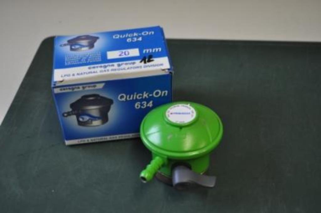 Nieuwe Quick-on propaan ontspanner voor cube gasflessen, Tuin en Terras, Nieuw, Info@timshop.be, Primagaz, Ophalen of Verzenden