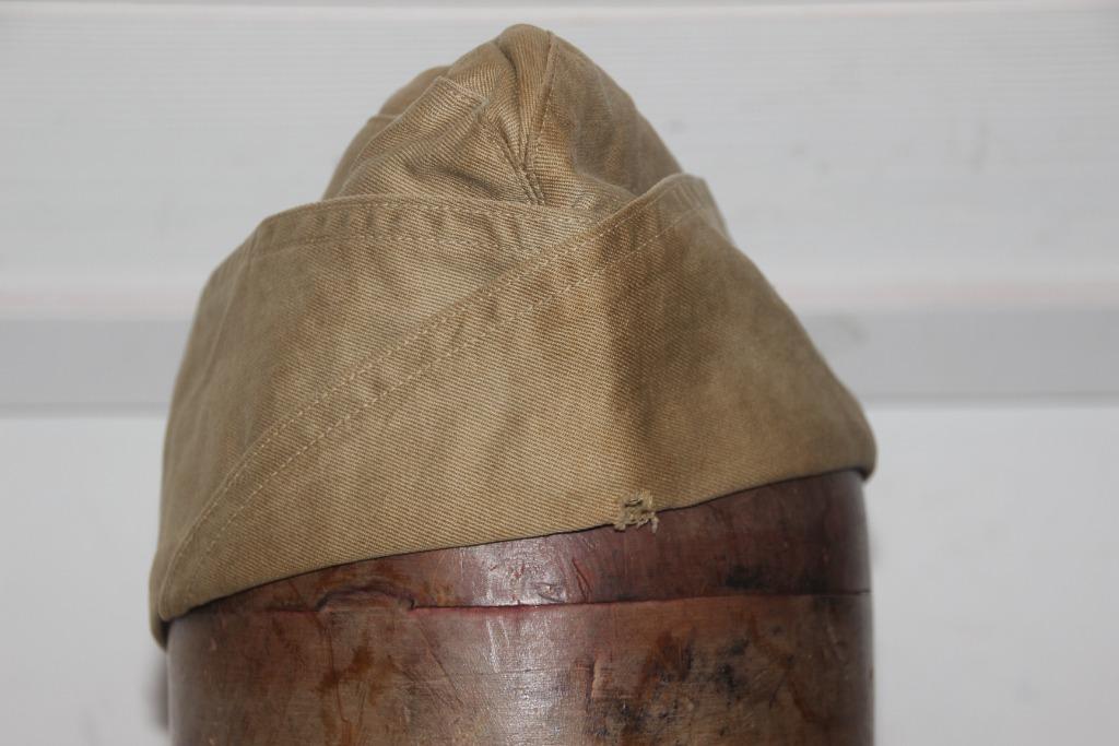 US WW2 "Cap Garrison" Chino, Envoi, Armée de terre, Casque ou Béret