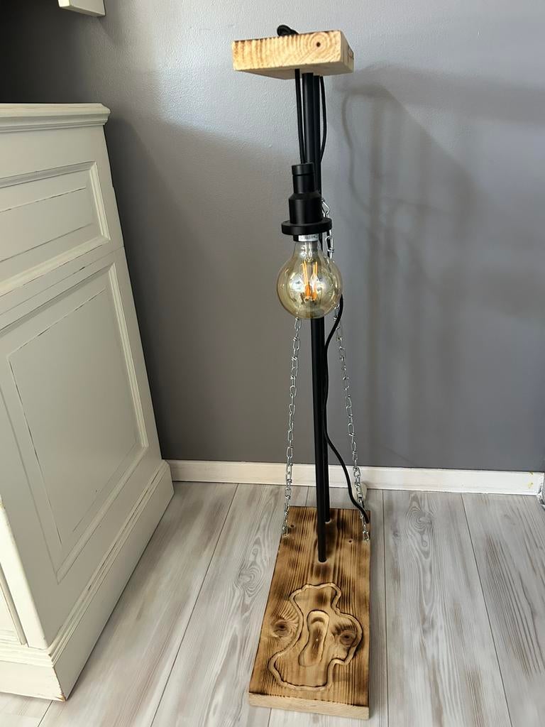 Lampe de sol, Moins de 100 cm, Comme neuf, Enlèvement, Vintage industrieel