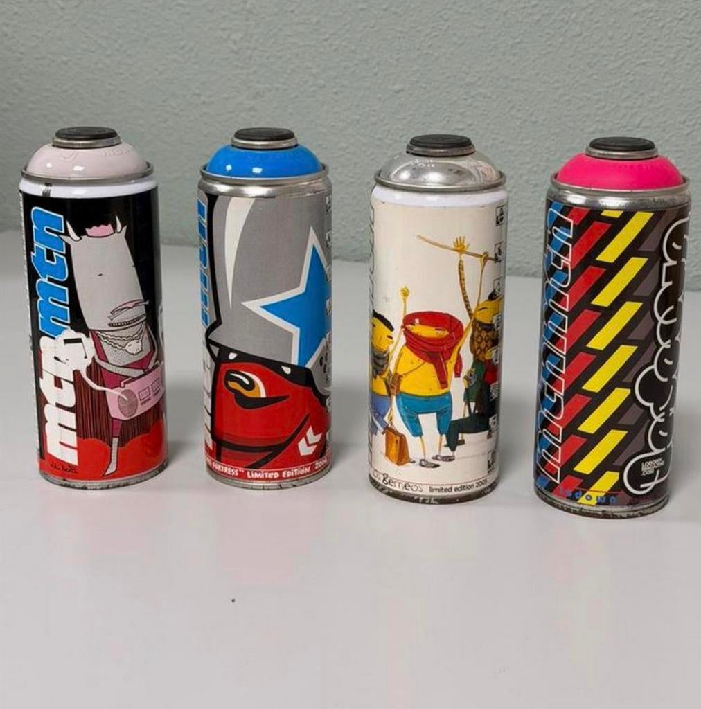 Zeldzame MTN LTD Limited Edition Graffiti Cans – 2003-2006, Ophalen of Verzenden