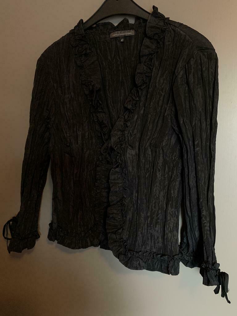 Zwart feestjasje maat 42, Kleding | Dames, Gelegenheidskleding, Zo goed als nieuw, Maat 42/44 (L), Zwart