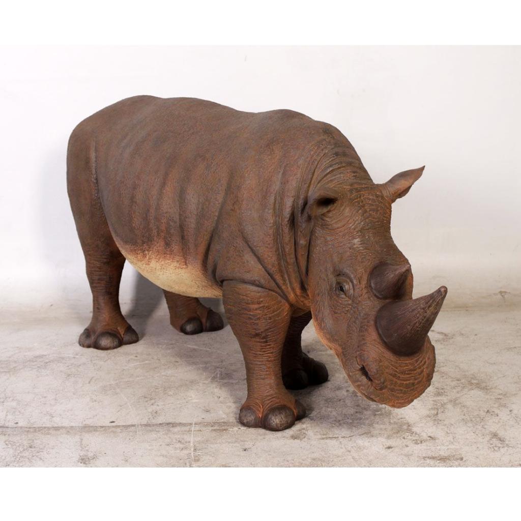 Statue bébé rhinocéros — Longueur du rhinocéros 147 cm, Enlèvement, Neuf