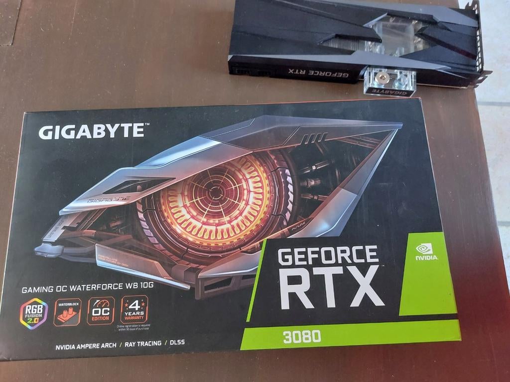 Geforce rtx 3080 waterforce 10Gb, Computers en Software, Ophalen of Verzenden, Zo goed als nieuw, Nvidia, HDMI